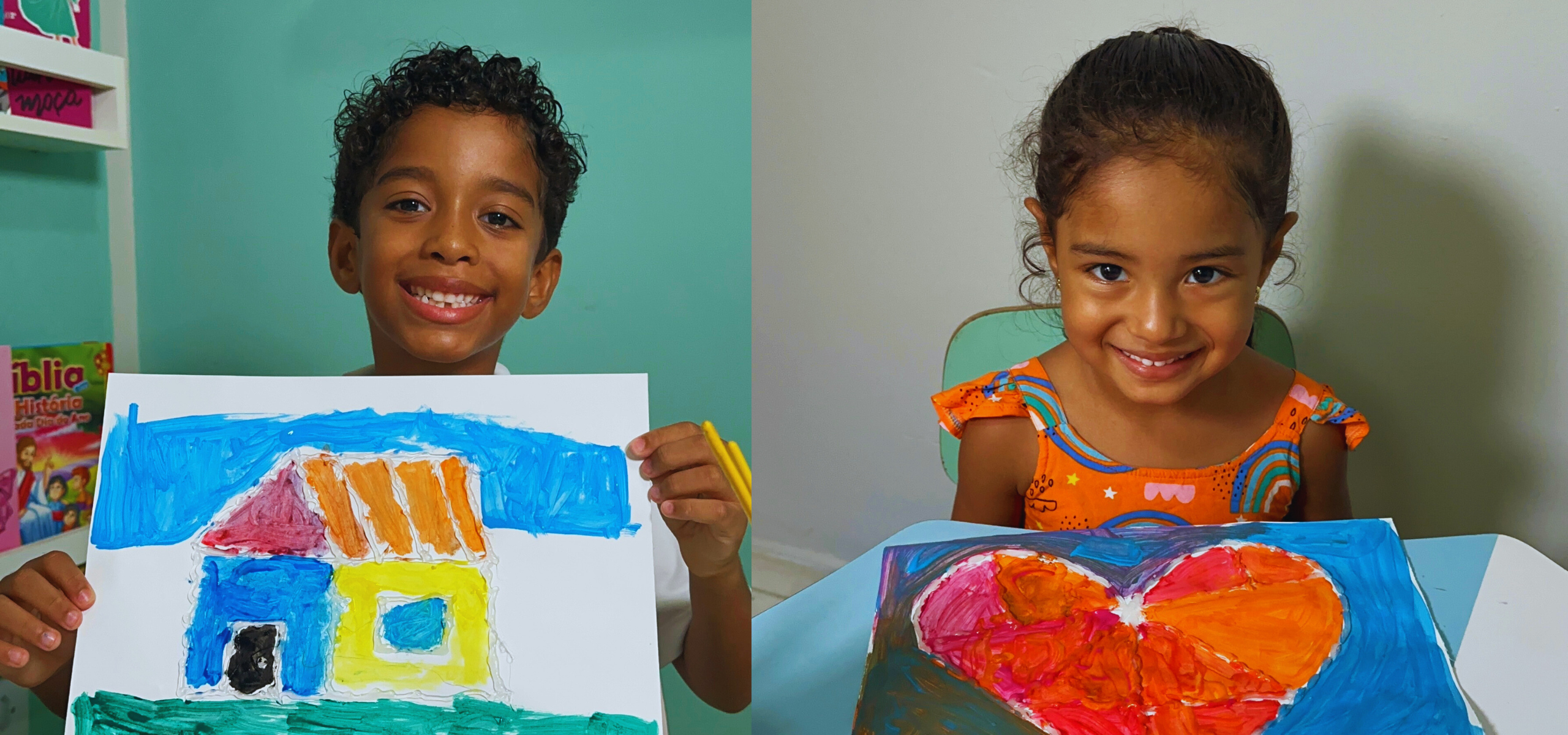 Atividade de alfabetização com letras em feltro